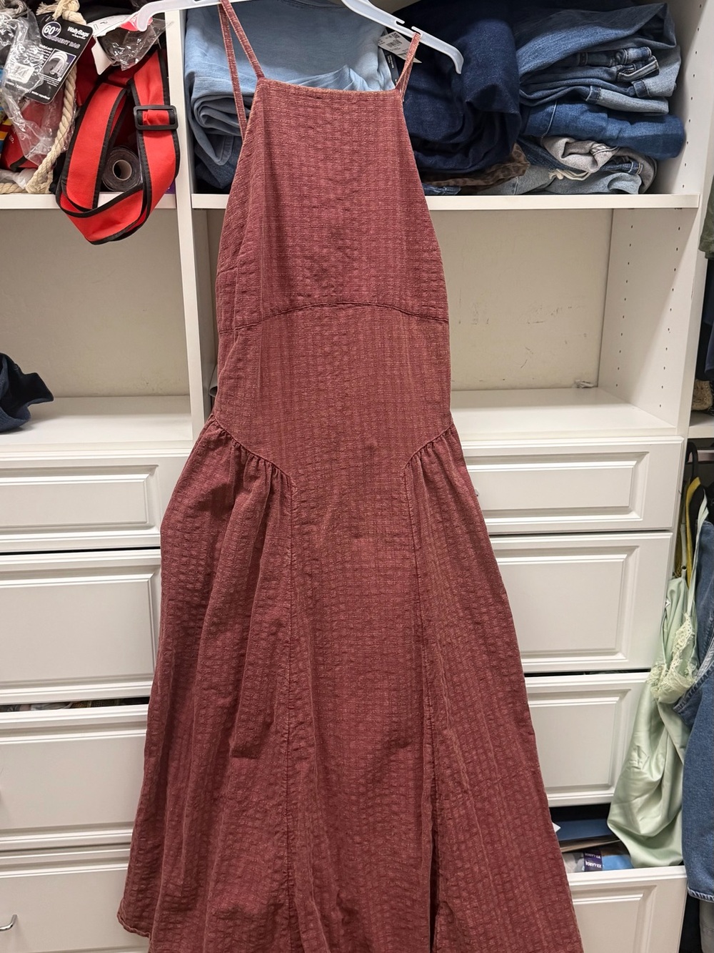 Torrid rust red textured sundress with spaghetti straps/Torrid size 1 (18-20)